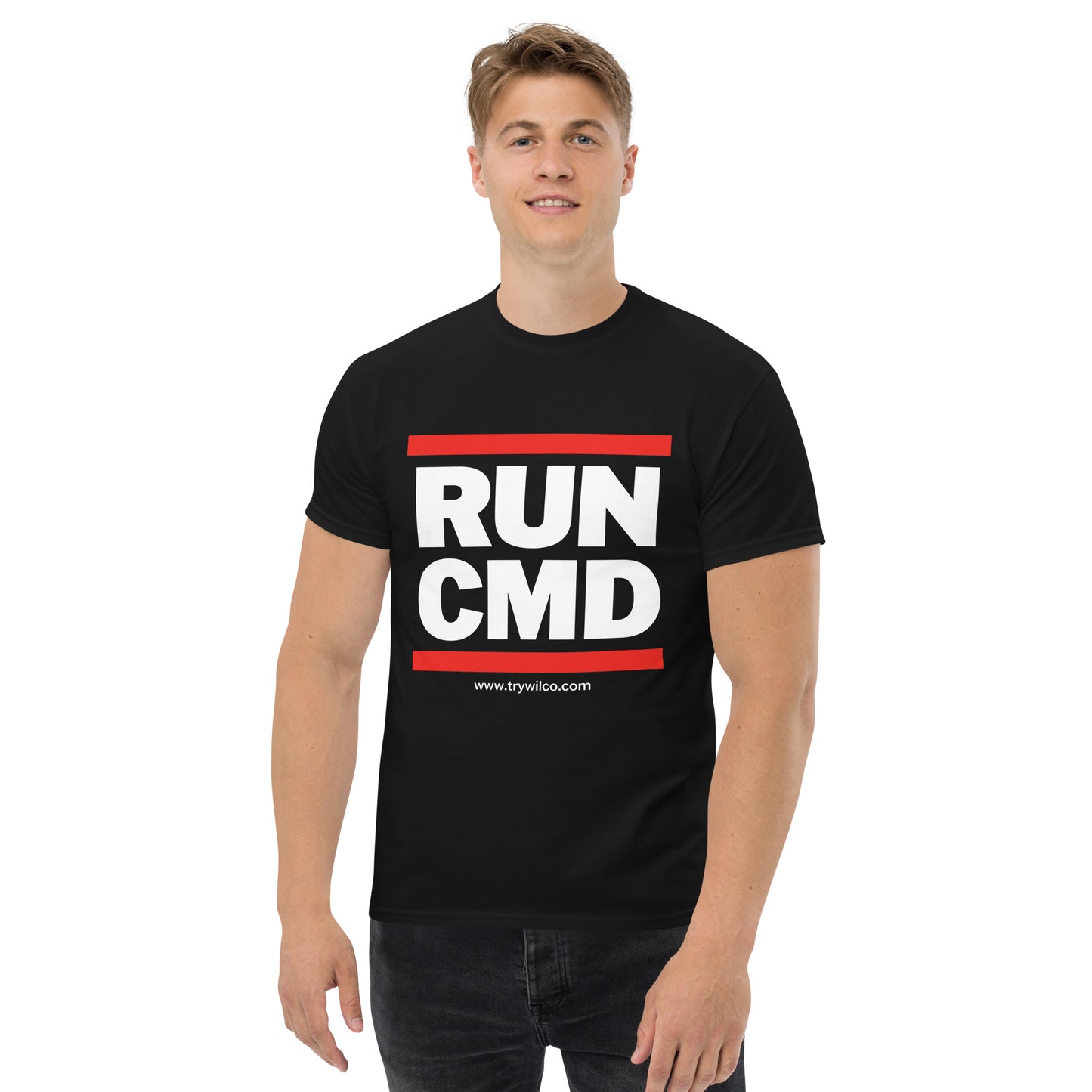 Wilco RUN CMD Black tshirt